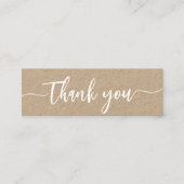 Custom Vielen Dank Minimalistisch Modernes, elegan Mini Visitenkarte (Vorderseite)