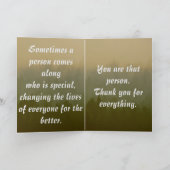 Custom Vielen Dank Nature Red Rock Lichen Card Dankeskarte (Innenseite)