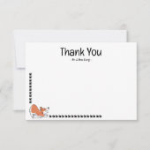 Custom Vielen Dank Red Corgi Niedlich Dog Note Car Dankeskarte (Vorderseite)