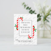 Custom Vielen Dank Weihnachtsfeiertage Postkarte (Stehend Vorderseite)