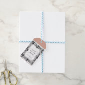 Custom Viktorianisch Scroll Frame Napkin - Hochzei Geschenkanhänger (Mit Garn)