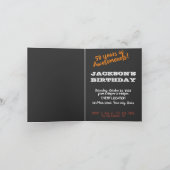 Custom Vintag 1976 Limited Edition 50. Geburtstag Einladung (Innenseite)