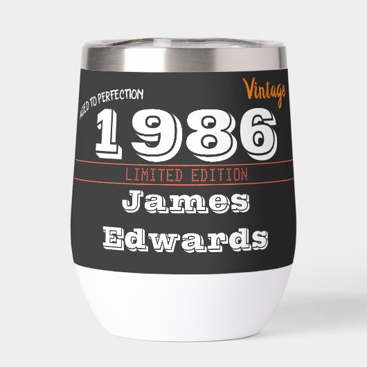 Custom Vintag 1986 40. Geburtstag - Retro (Rückseite)