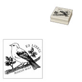 Custom Vintag Bird Ex Libris Book Gummistempel (Stempel)
