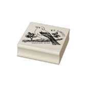 Custom Vintag Bird Ex Libris Book Gummistempel (Stempel)