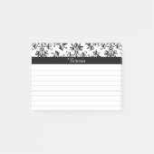 Custom Vintag Daisy Floral Art Lined Stickie Post Post-it Klebezettel (Vorderseite)