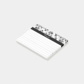 Custom Vintag Daisy Floral Art Lined Stickie Post Post-it Klebezettel (angewinkelt)