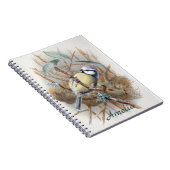 Custom Vintag Eurasian Blue Bird Note Book Notizblock (Rechte Seite)