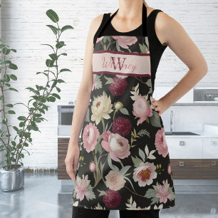 Custom Vintag Floral Mary Delany-Inspiriert Elegan Schürze