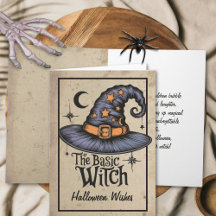 Custom Vintag Gothic Typografy Halloween Hexe