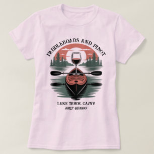 Custom Vintag Kayak & Wine Shirt - Gruppenreise