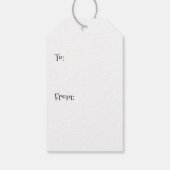 Custom Vintag Laughing Santa Green Geschenkanhänger (Rückseite)