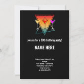 CUSTOM VINTAG LET'S CELEBRATE FÜNFZIG GEBURTSTAG EINLADUNG (Rückseite)