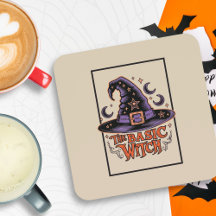 Custom Vintag Orange Witchy Hat Halloween Hexe