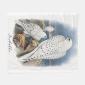 Custom Vintag Panting Greenland Falcon John Gould Fleecedecke (Vorderseite (Horizontal))