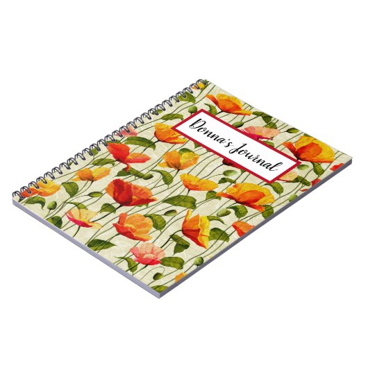 Custom. Vintag. Pfeffer Notizblock (Linke Seite)