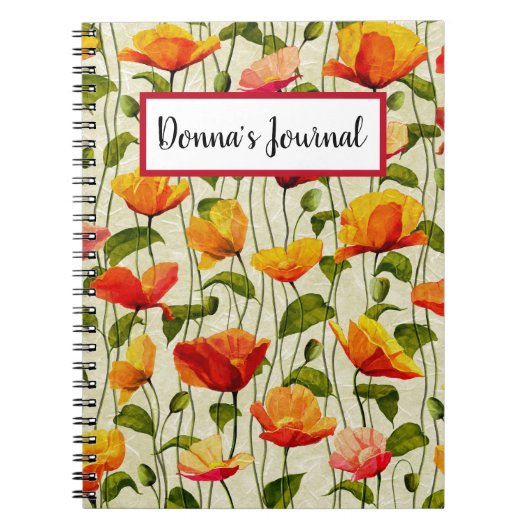 Custom. Vintag. Pfeffer Notizblock (Vorderseite)