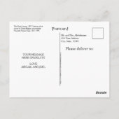 Custom Vintag Piano Lektion Mutter Katze & Kätzche Postkarte (Rückseite)