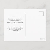 Custom Vintag Santa Claus Dei Christmas Postkarte (Rückseite)