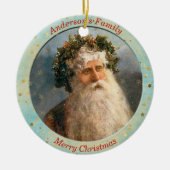Custom Vintag St Nicholas Christmas Keramik Ornament (Vorne)