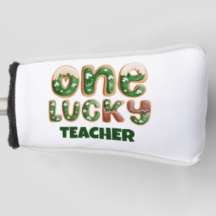 Custom Vintag St Patricks Day One Lucky Teacher Golf Headcover