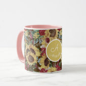 Custom Vintag Summertime Tropical Tasse (Vorderseite Links)