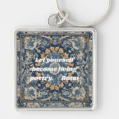 Custom Vintag Tile Nowruz iranisches Neujahrsgesch Schlüsselanhänger (Vorne)