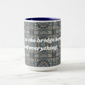 Custom Vintag Tile Nowruz iranisches Neujahrsgesch Tasse (Zentrum)