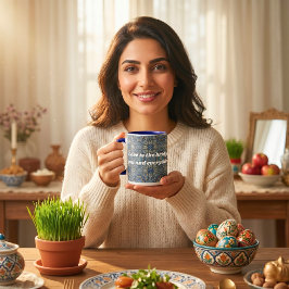 Custom Vintag Tile Nowruz iranisches Neujahrsgesch Tasse