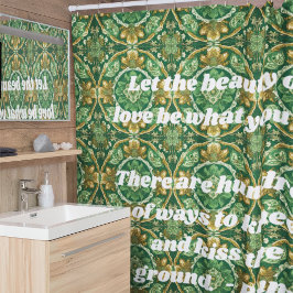 Custom Vintag Tile Nowruz Persian New Year Gift Duschvorhang