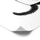 Custom Vintag Top Hat Cat Banner Poster (Ecke)