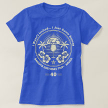 Custom Vintag Tropical Birthday Trip