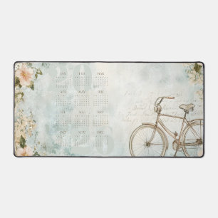 Custom Vintag Whimsical Bicycle Calendar 2026 Schreibtischunterlage