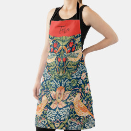 Custom Vintag William Morris "Strawberry Thief" Schürze