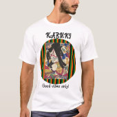 Custom Vintage Aesthetic Japanese Kabuki Art T-Shirt (Vorderseite)
