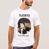 Custom Vintage Aesthetic Japanese Kabuki Theater T-Shirt (Vorderseite)