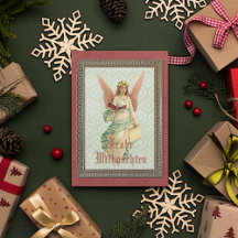 Custom Vintage Antike Holiday Seasons Greetings