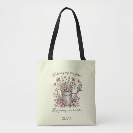 Custom Vintage Floral Botanical Tasche (Vorderseite)