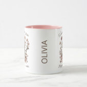 Custom Vintage Floral Botanical Tasse (Zentrum)