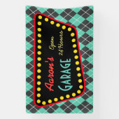 Custom Vintage Garage Sign  Banner (Vertikal)