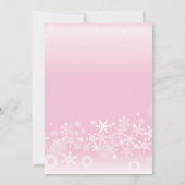 Custom Vintage Holiday Christmas Santa Pink Einladung (Rückseite)