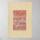 CUSTOM Vintage Okinawan Bingata Pattern Print Poster (Vorne)