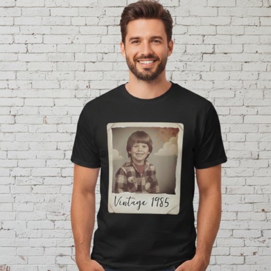 Custom Vintage Photo And Year Shirt, Custom Shirt 