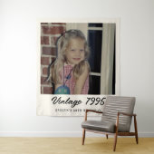 Custom Vintage Photo Birthday Party Wandteppich (Beispiel)