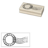 Custom Vintage Postmark Gummistempel (Stempel)