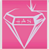 Custom Vinyl Cut Logo Sticker von HAS Jewels (Vorderseite)