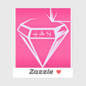 Custom Vinyl Cut Logo Sticker von HAS Jewels (Blatt)