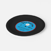 Custom Vinyl Record Paper Plates – Personalized Pappteller (Schrägansicht)