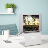 "Custom Vinyl Stickers: Design, Cut und Übernehmen Aufkleber (Laptop auf Schreibtisch)