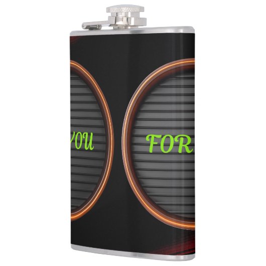 Custom Vinyl Wrapped Flask | Personalisierte Muste Flachmann (Links)